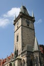 Staromestske namesti _city hall tower Royalty Free Stock Photo